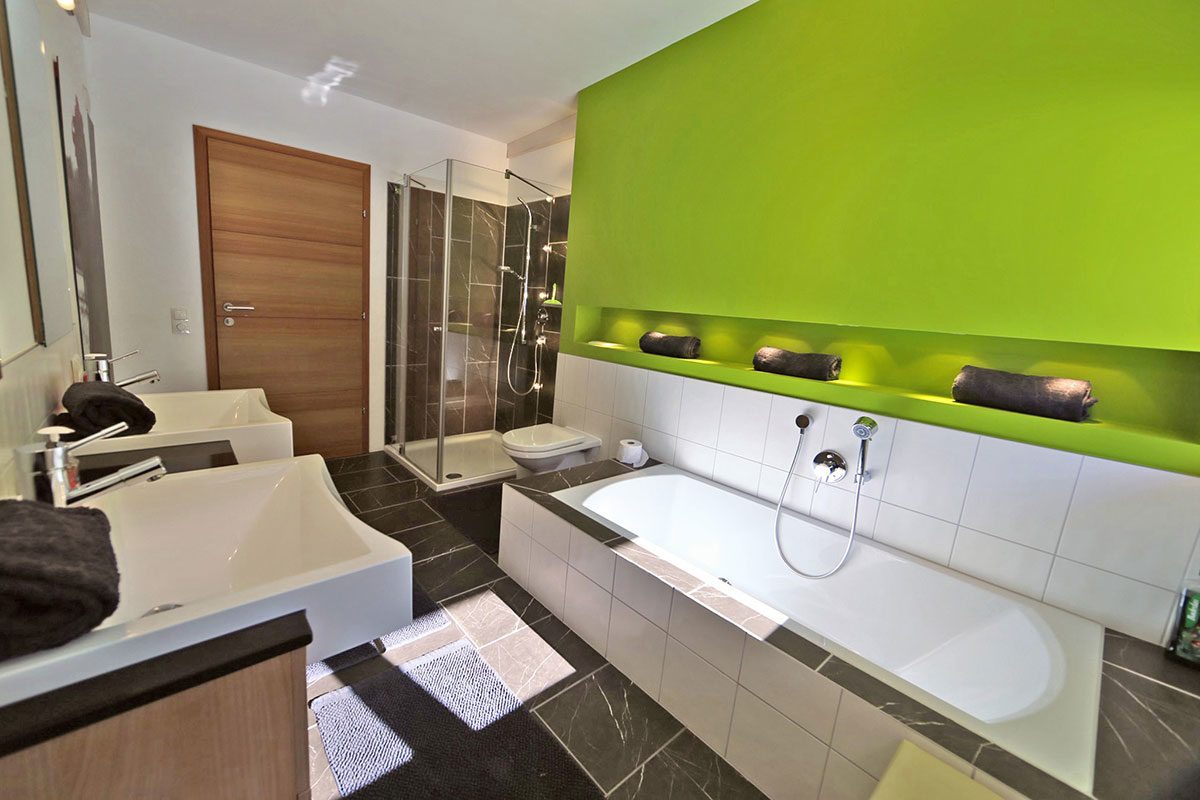 Badezimmer - Design Ferienhaus Chalet Altenmarkt-Zauchensee in Ski amadé