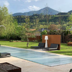 Garten – Design Ferienhaus Bauhausvilla Kärnten, Spittal/Millstätter See