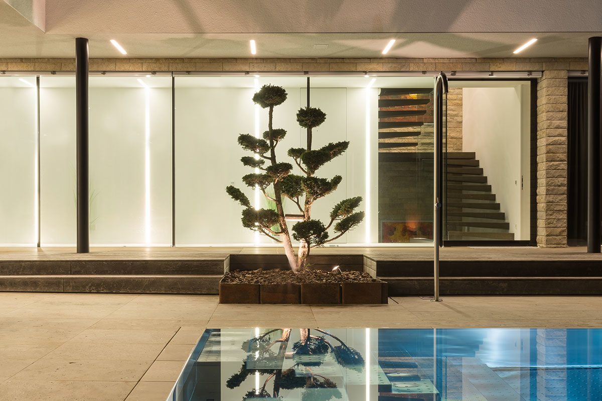 Terrasse - Design Ferienhaus Bauhausvilla Kärnten, Spittal/Millstätter See