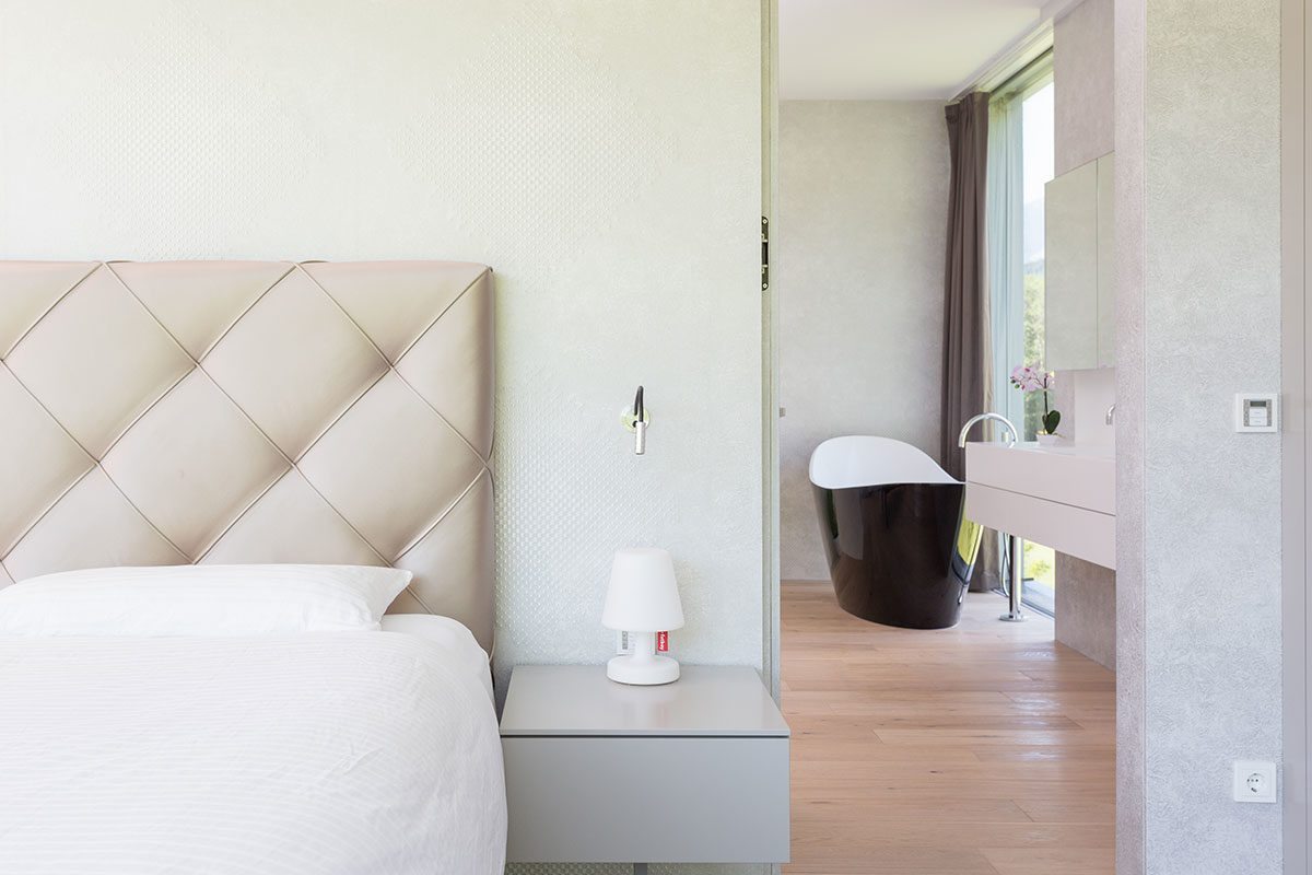 Badezimmer - Design Ferienhaus Bauhausvilla Kärnten, Spittal/Millstätter See
