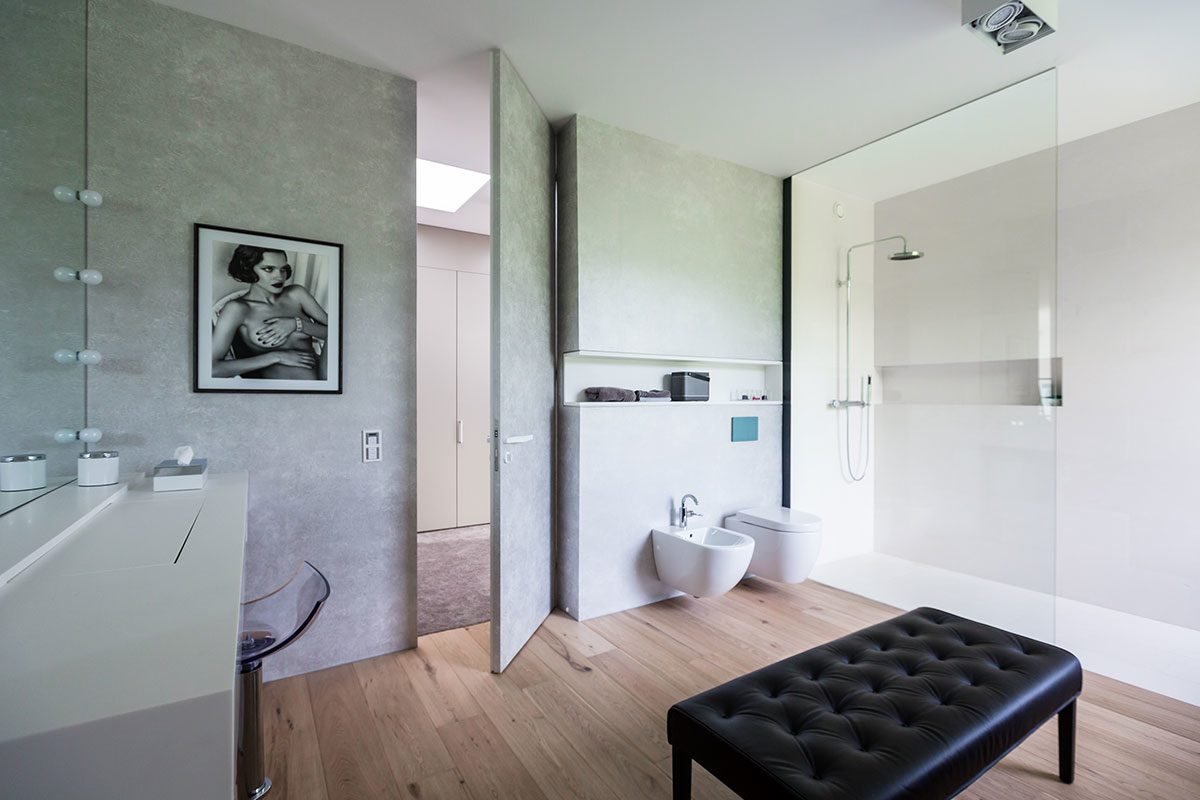 Schlafzimmer - Design Ferienhaus Bauhausvilla Kärnten, Spittal/Millstätter See