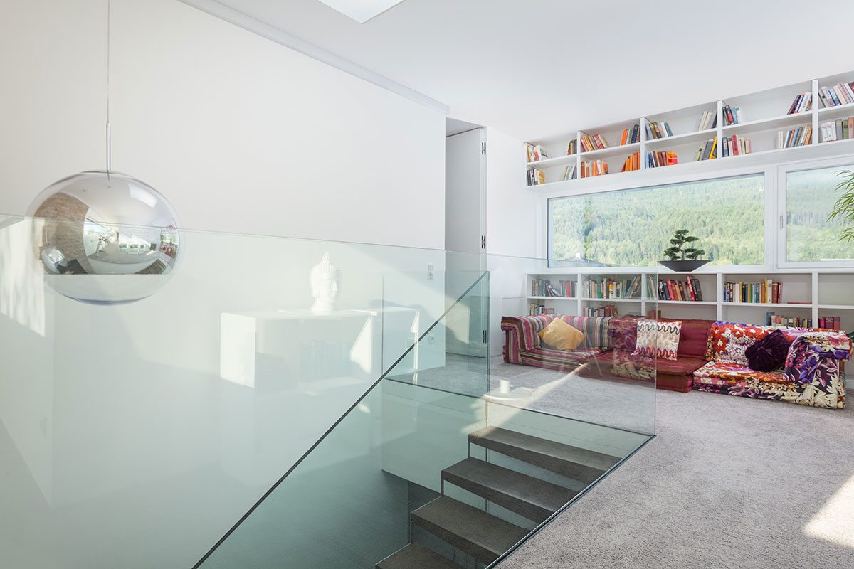 Wohnbereich - Design Ferienhaus Bauhausvilla Kärnten, Spittal/Millstätter See