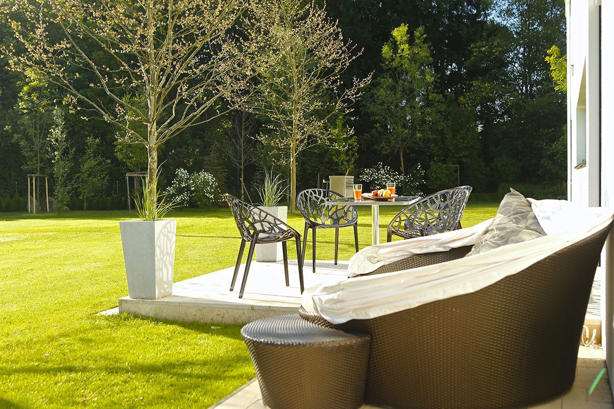 Garten - Design Ferienhaus Bauhausvilla Kärnten, Spittal/Millstätter See