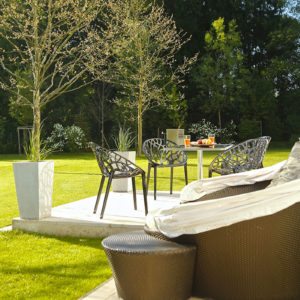 Garten – Design Ferienhaus Bauhausvilla Kärnten, Spittal/Millstätter See