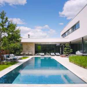 Garten – Design Ferienhaus Bauhausvilla Kärnten, Spittal/Millstätter See