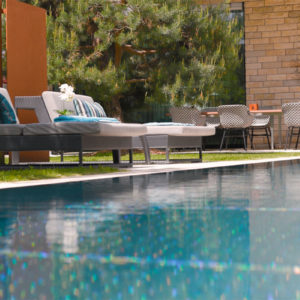 Garten – Design Ferienhaus Bauhausvilla Kärnten, Spittal/Millstätter See