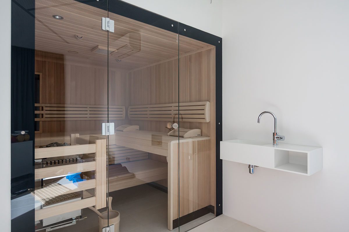 Sauna - Design Ferienhaus Bauhausvilla Kärnten, Spittal/Millstätter See