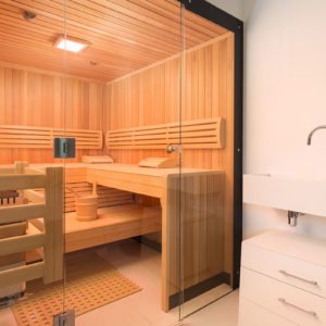 Sauna – Design Ferienhaus Bauhausvilla Kärnten, Spittal/Millstätter See