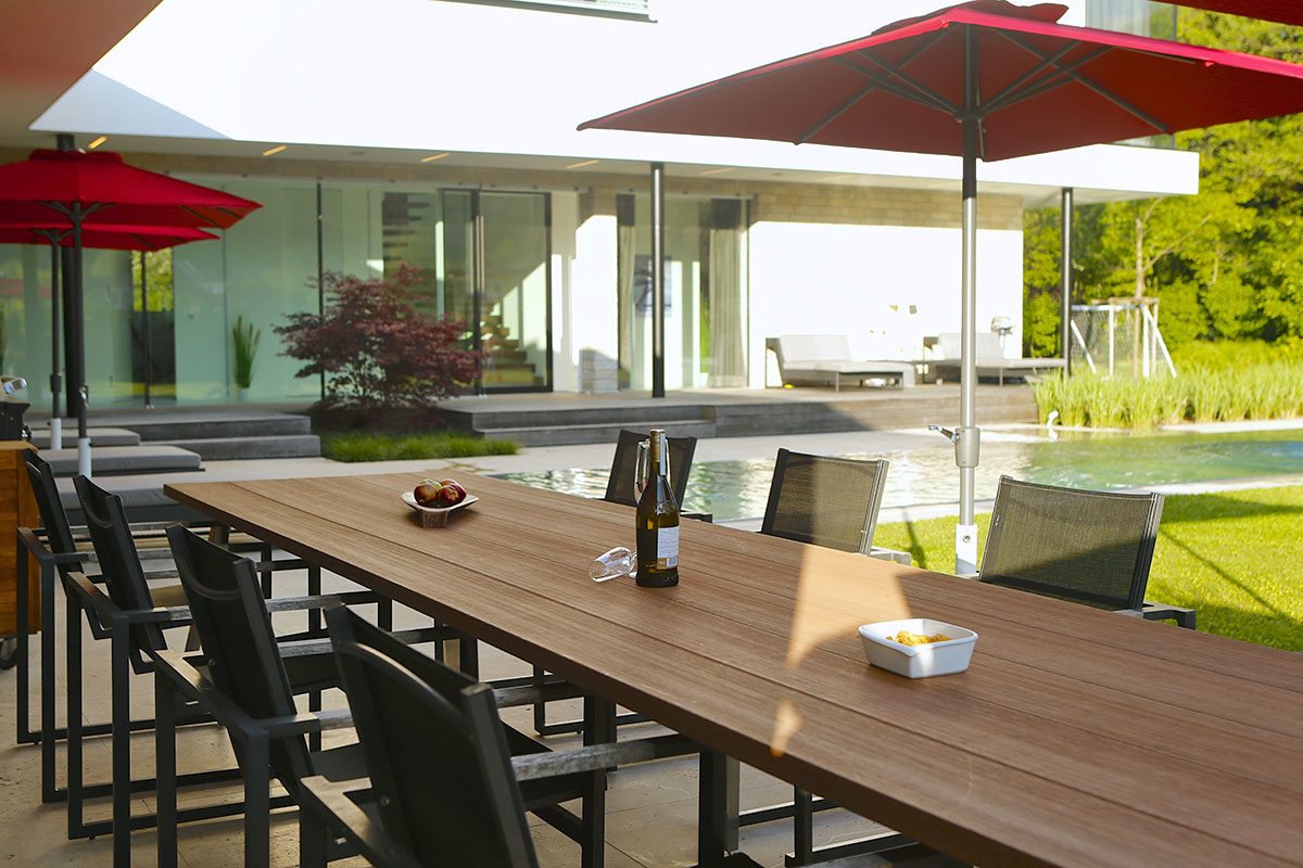 Garten - Design Ferienhaus Bauhausvilla Kärnten, Spittal/Millstätter See