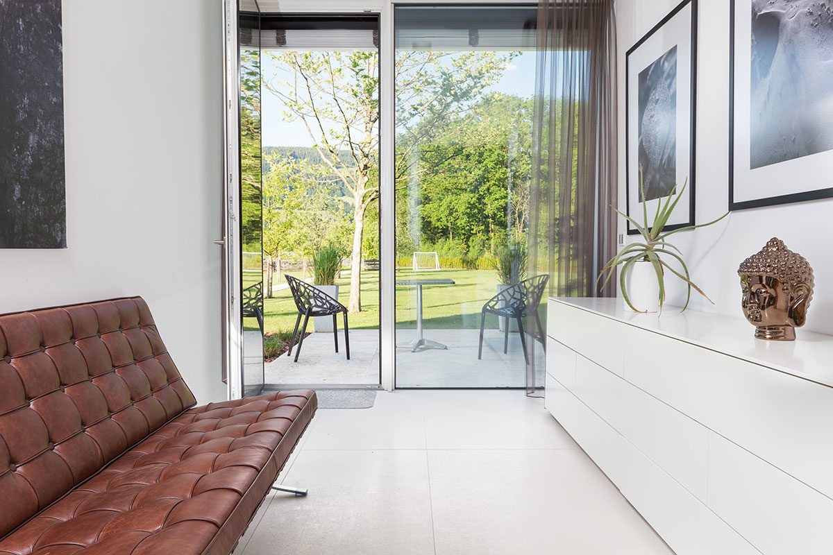 Wohnbereich - Design Ferienhaus Bauhausvilla Kärnten, Spittal/Millstätter See