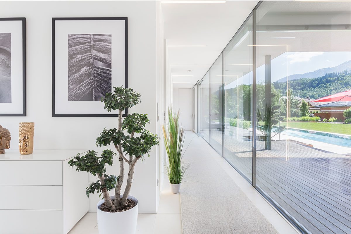 Wohnbereich - Design Ferienhaus Bauhausvilla Kärnten, Spittal/Millstätter See