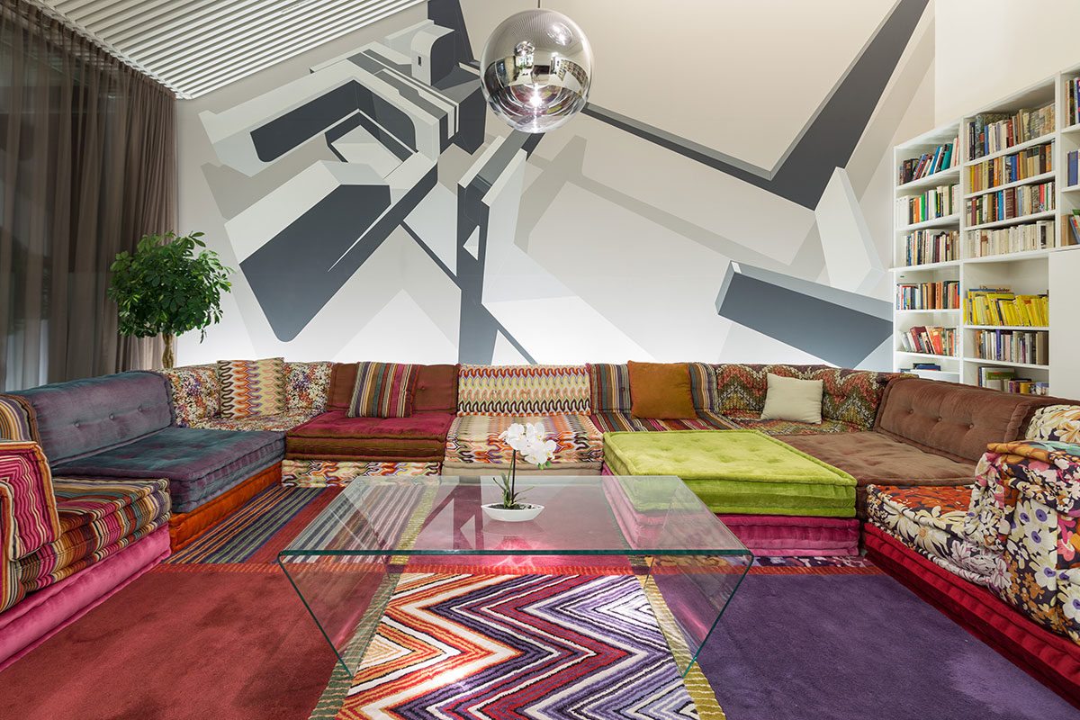 Wohnbereich - Design Ferienhaus Bauhausvilla Kärnten, Spittal/Millstätter See