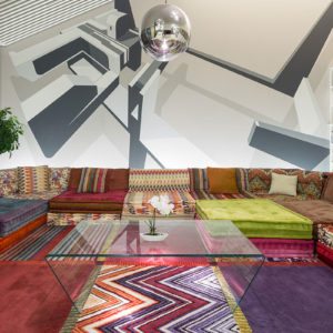 Wohnbereich – Design Ferienhaus Bauhausvilla Kärnten, Spittal/Millstätter See