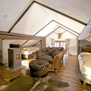 Schlafzimmer – Design Ferienhaus Almhütte XL Ski Amadé, St. Veit im Pongau